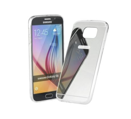 Púzdro SILIKÓNOVÉ MIRROR CASE pre SAMSUNG GALAXY A5 (A520F) 2017 - strieborné