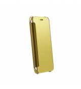 Knižkové púzdro CLEAR FLIP WALLET pre SAMSUNG GALAXY J3 (J320F) 2016 - zlaté