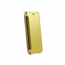 Knižkové púzdro CLEAR FLIP WALLET pre SAMSUNG GALAXY J3 (J320F) 2016 - zlaté