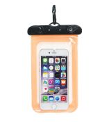 Vodotesné univerzálne púzdro na mobil - oranžové