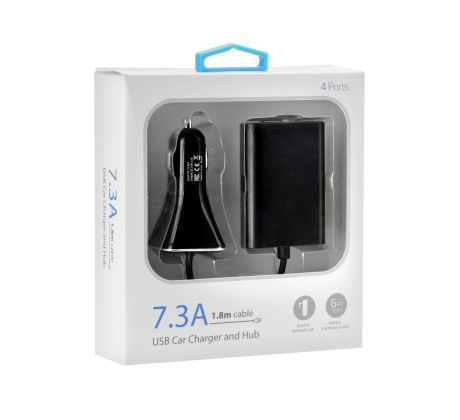 Nabíjačka do auta BLUN 4x USB 7,3A Univerzálna