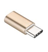 Adaptér Micro Usb - USB TYP C (PA-30) - zlatý