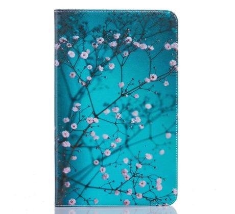 Púzdro knižkové na tablet SAMSUNG GALAXY TAB A 10,1" (2016) - strom s kvetmi