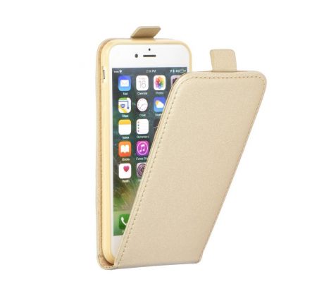 Púzdro knižkové SLIM FLIP FLEXI FRESH pre APPLE IPHONE X - zlaté