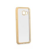 Púzdro SILIKÓNOVÉ CLEAR CASE pre SAMSUNG GALAXY A3 (A320F) 2017 - zlaté