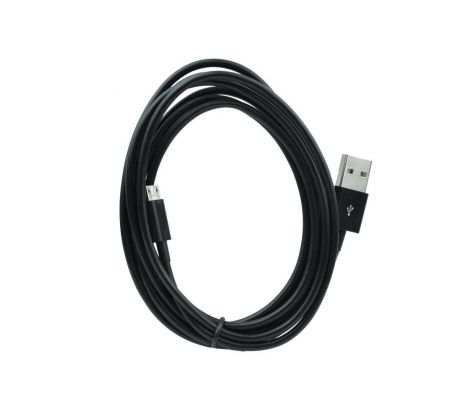 Kábel USB - micro USB univerzálny 3m - čierny