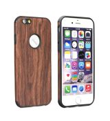 Púzdro FORCELL WOOD pre HUAWEI P9 LITE - tmavé
