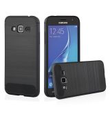 Púzdro CARBON CASE pre SAMSUNG GALAXY J3 (J320F) 2016 - čierne