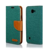 Púzdro knižkové diárové CANVAS BOOK pre SAMSUNG GALAXY A3 (A320F) 2017 - zelené