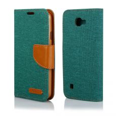 Púzdro knižkové diárové CANVAS BOOK pre SAMSUNG GALAXY A3 (A320F) 2017 - zelené