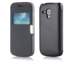 Knižkové Púzdro SLIM VIEW MAGNETIC pre SAMSUNG GALAXY TREND/TREND+ (S7562/S7580) - čierne