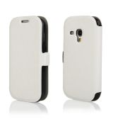 Púzdro knižkové FLIP CASE SOFT pre SAMSUNG GALAXY TREND/TREND+ (S7562/S7580) - biele