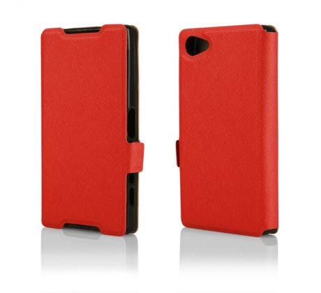 Púzdro knižkové FLIP CASE SOFT pre SONY XPERIA Z5 MINI (Z5 COMPACT) - červené