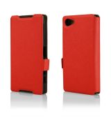 Púzdro knižkové FLIP CASE SOFT pre SONY XPERIA Z1 MINI (Z1 COMPACT) - červené