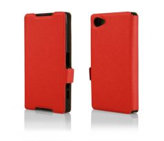 Púzdro knižkové FLIP CASE SOFT pre SONY XPERIA Z1 MINI (Z1 COMPACT) - červené