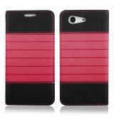 Knižkové púzdro FLIP CASE DOUBLE pre SAMSUNG GALAXY S4 MINI (i9190) - čierno červené