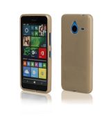 Púzdro SILIKÓNOVÉ JELLY CASE METALLIC pre MICROSOFT LUMIA 640 XL - zlaté