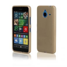 Púzdro SILIKÓNOVÉ JELLY CASE METALLIC pre MICROSOFT LUMIA 640 XL - zlaté