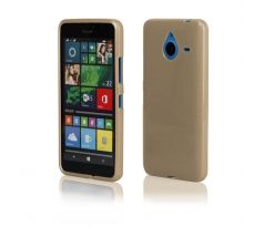 Púzdro SILIKÓNOVÉ JELLY CASE METALLIC pre MICROSOFT LUMIA 640 XL - zlaté