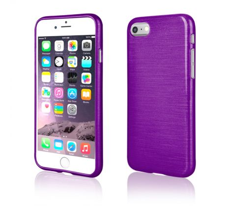 Púzdro SILIKÓNOVÉ JELLY CASE METALLIC pre APPLE IPHONE 7/8 (4,7") - fialové