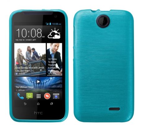 Púzdro SILIKÓNOVÉ JELLY CASE METALLIC pre HTC DESIRE 310 - modré
