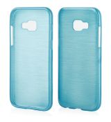 Púzdro SILIKÓNOVÉ JELLY CASE METALLIC pre SAMSUNG GALAXY A3 (A320F) 2017 - modré