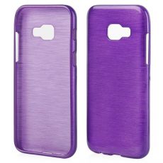 Púzdro SILIKÓNOVÉ JELLY CASE METALLIC pre SAMSUNG GALAXY A3 (A320F) 2017 - fialové
