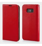 Púzdro knižkové diárové FLIP CASE ELEGANCE pre SAMSUNG GALAXY S8 (G950F) - červené