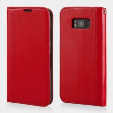 Púzdro knižkové diárové FLIP CASE ELEGANCE pre SAMSUNG GALAXY S8 (G950F) - červené
