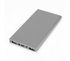 Externá batéria - POWER BANK SLIM GT 12000 - strieborná