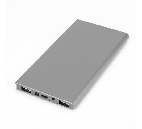 Externá batéria - POWER BANK SLIM GT 12000 - strieborná