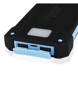 Externá batéria - POWER BANK SOLAR F5 10000mAh - čierno modrý