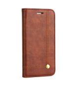 Púzdro knižkové diárové PRESTIGE BOOK pre APPLE IPHONE X - hnedé