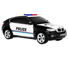 Policajné BMW X6 na diaľkové ovládanie - čierne
