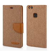 Púzdro knižkové diárové CANVAS BOOK pre HUAWEI P10 LITE - zlaté