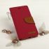 Púzdro knižkové diárové CANVAS BOOK pre HUAWEI P10 LITE - červené