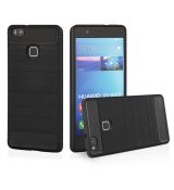 Púzdro CARBON CASE pre HUAWEI P9 LITE - čierne