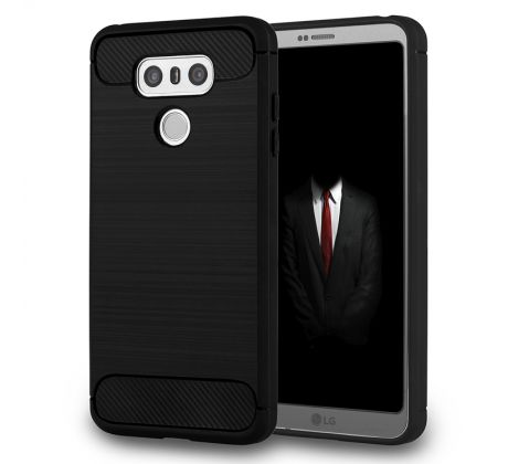 Púzdro CARBON CASE pre LG G6 - čierne