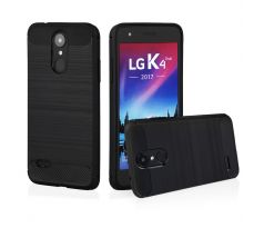 Púzdro CARBON CASE pre LG K4 (2017) - čierne