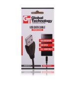 Kábel USB - USB TYP C - čierny 1m