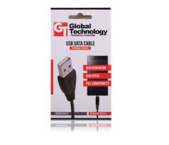 Kábel USB - USB TYP C - čierny 1m