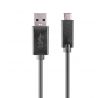 Kábel USB - USB TYP C - čierny 1m