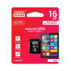 Pamäťová karta GOODRAM MICRO SDHC 16GB s adaptérom