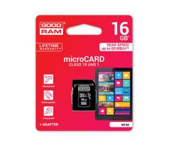 Pamäťová karta GOODRAM MICRO SDHC 16GB s adaptérom