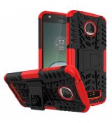 Púzdro PANZER CASE pre LENOVO MOTO G5s - červeno čierne