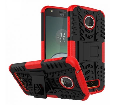 Púzdro PANZER CASE pre LENOVO MOTO G5s - červeno čierne