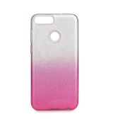 Púzdro FORCELL SHINING pre HUAWEI P SMART - ružovo transparentné
