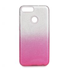 Púzdro FORCELL SHINING pre HUAWEI P SMART - ružovo transparentné