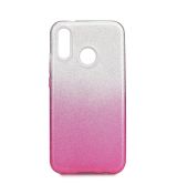 Púzdro FORCELL SHINING pre HUAWEI P20 LITE - ružovo transparentné