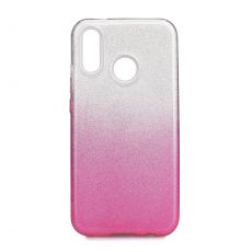 Púzdro FORCELL SHINING pre HUAWEI P20 LITE - ružovo transparentné